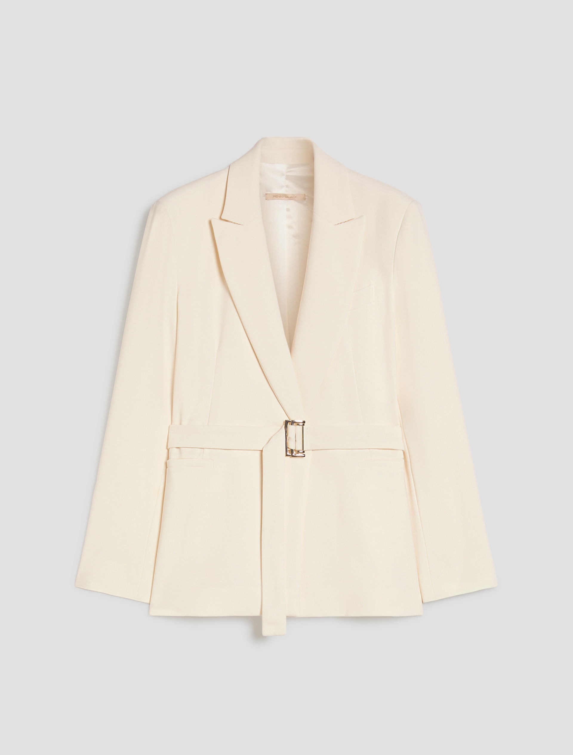 Cady blazer with belt - IVORY - pennyblack