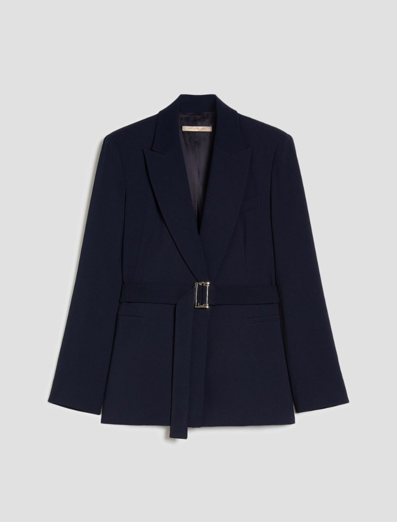 Cady blazer with belt - NAVY - pennyblack