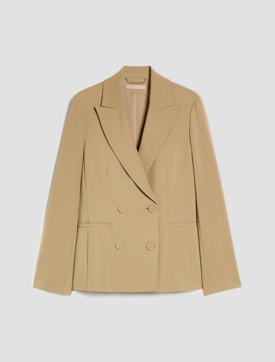 Double-breasted cady blazer - SAGE - Pennyblack - 2
