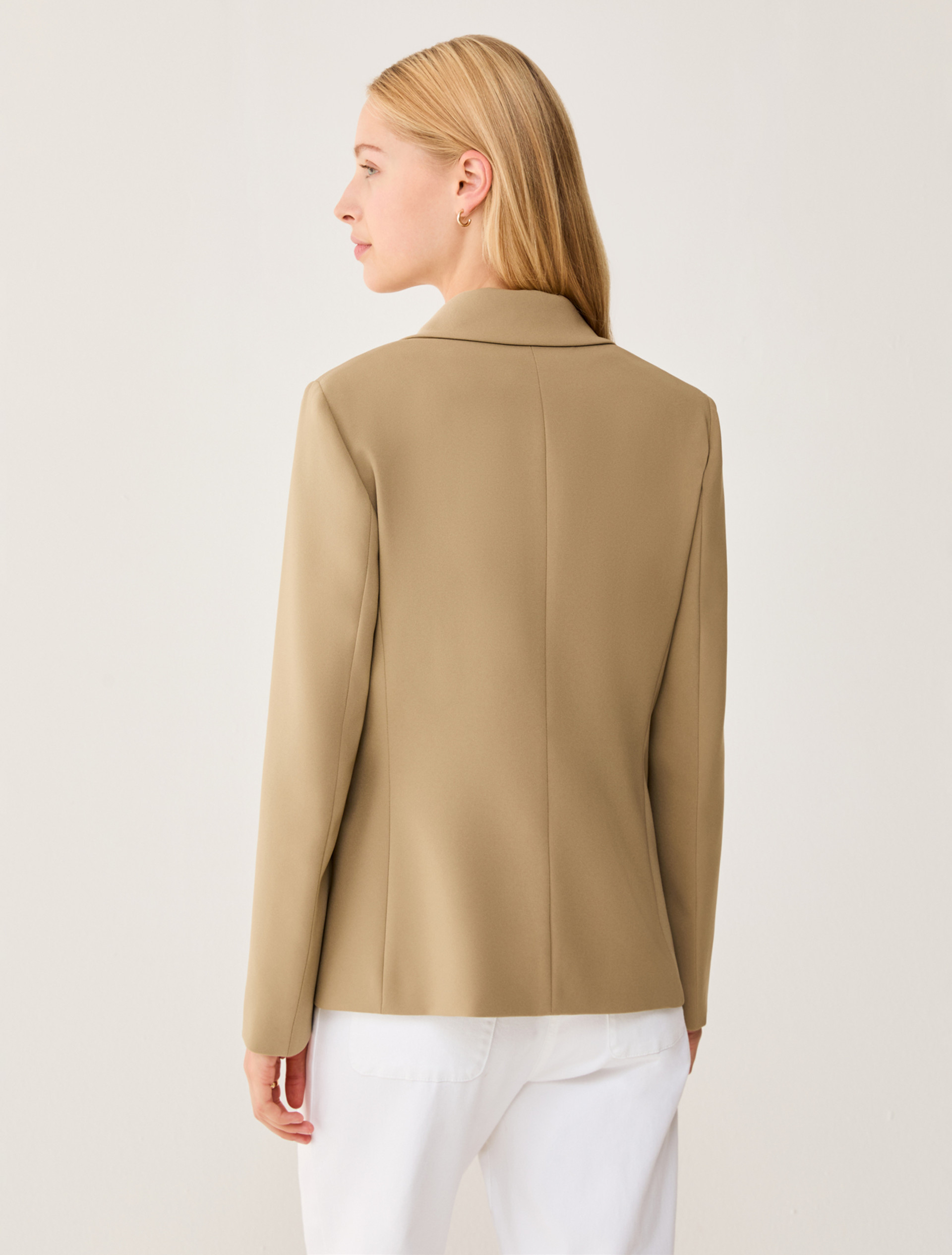 Double-breasted cady blazer - SAGE - pennyblack