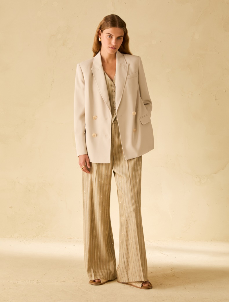 Flowing double-breasted blazer - ICE - pennyblack