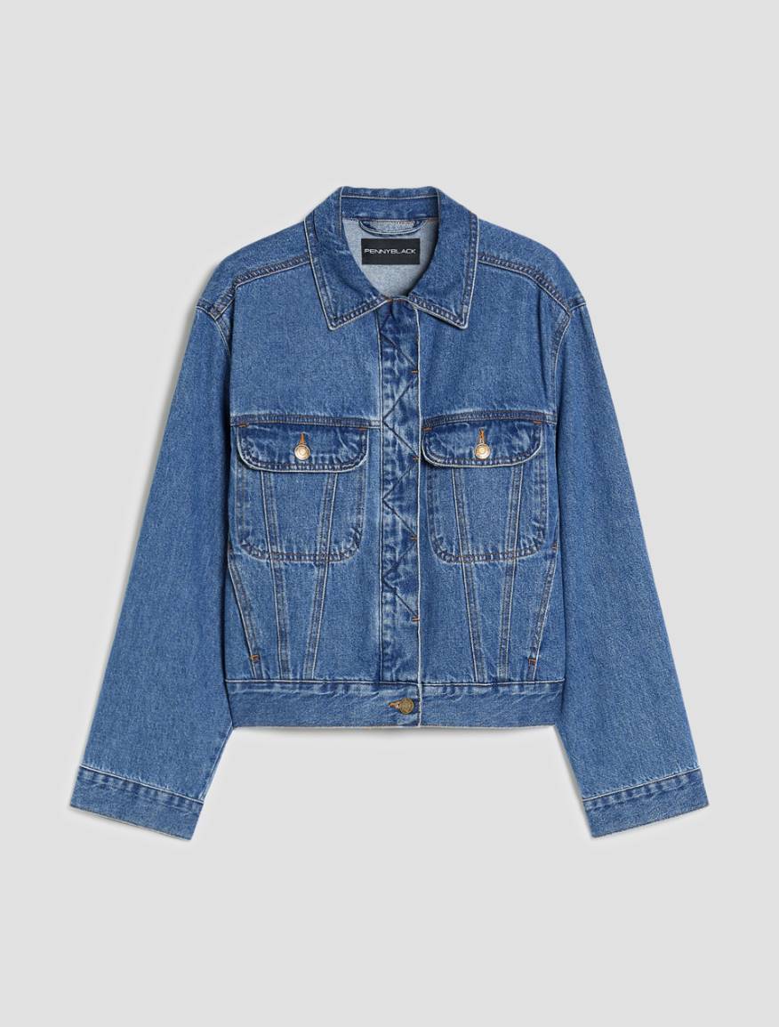 Denim jacket - NAVY - Pennyblack - 2