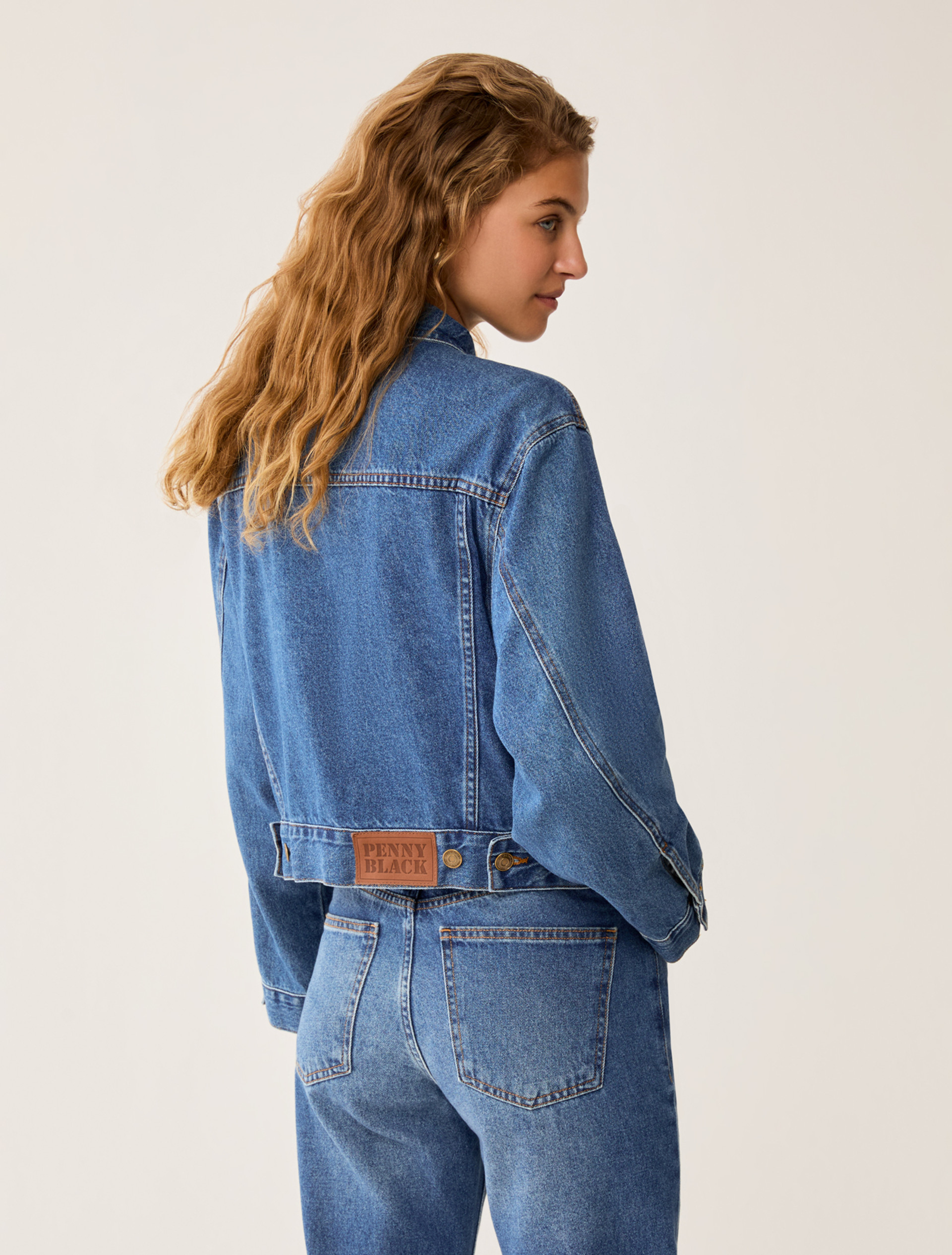 Denim jacket - NAVY - pennyblack