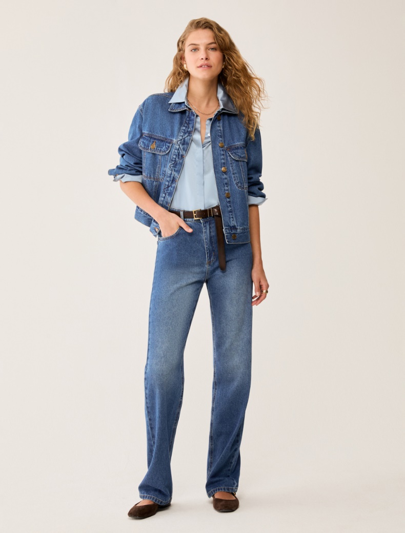 Denim jacket - NAVY - pennyblack