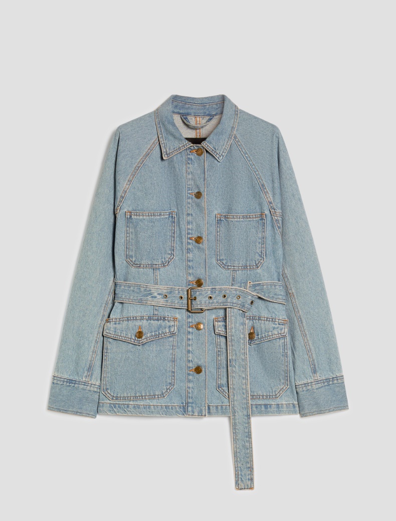 Denim safari jacket - BLUE JEANS - pennyblack