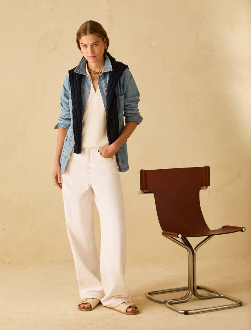 Denim safari jacket - BLUE JEANS - Pennyblack - 5