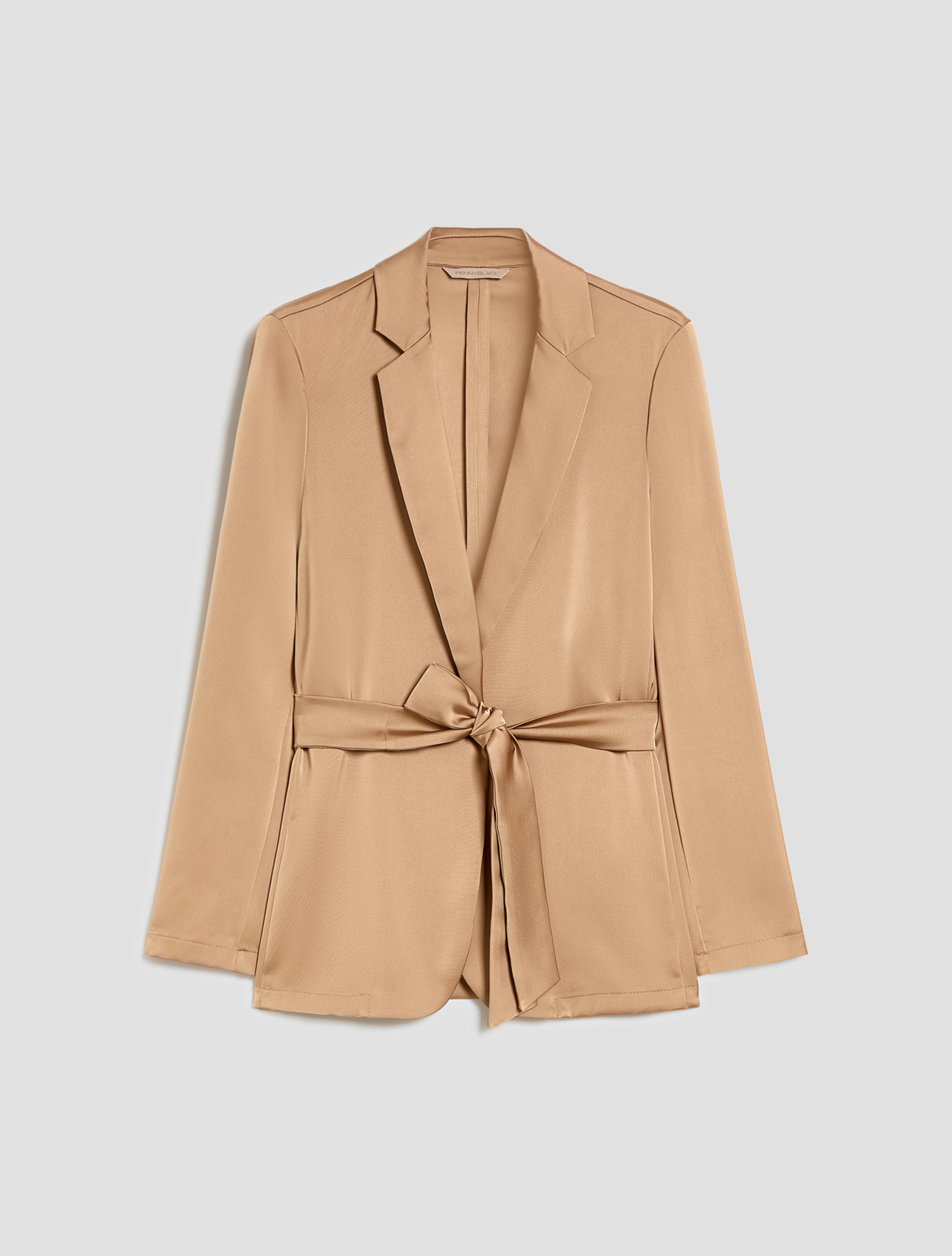 Double satin blazer - SAND - pennyblack
