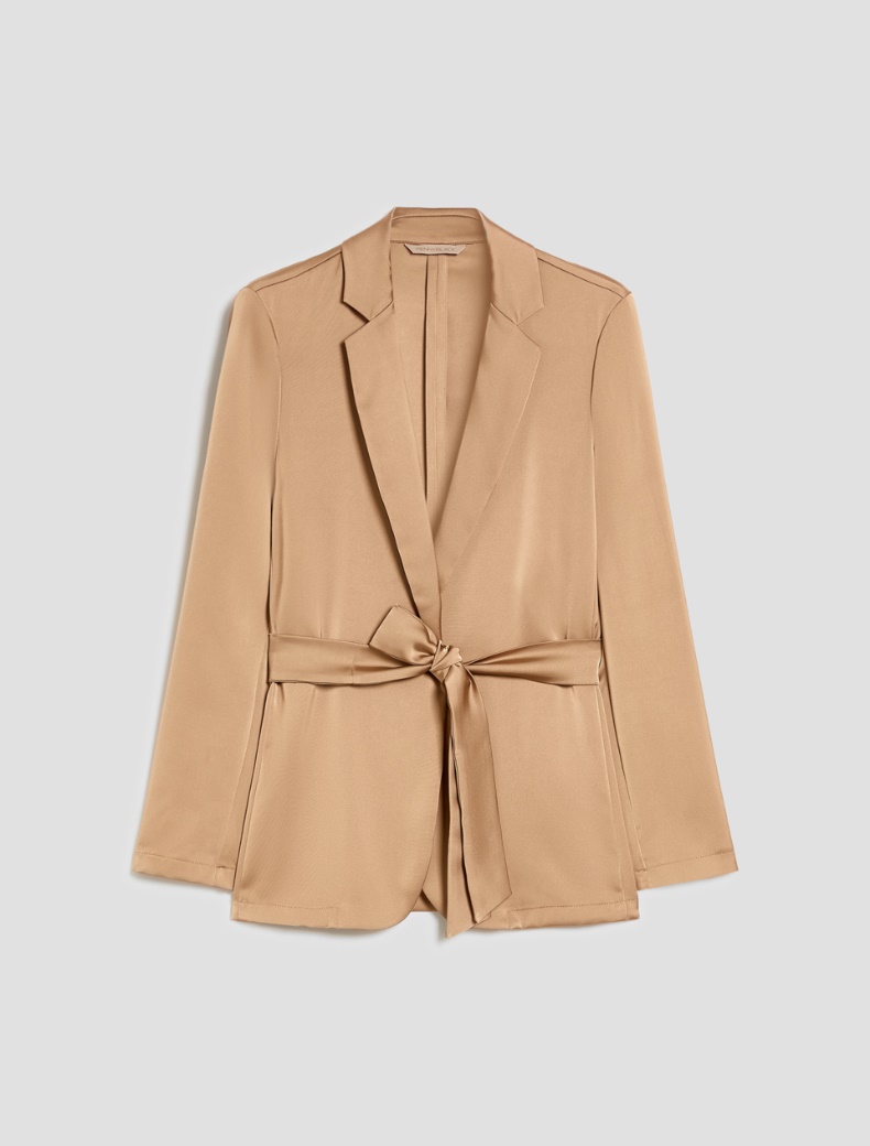 Double satin blazer - SAND - pennyblack