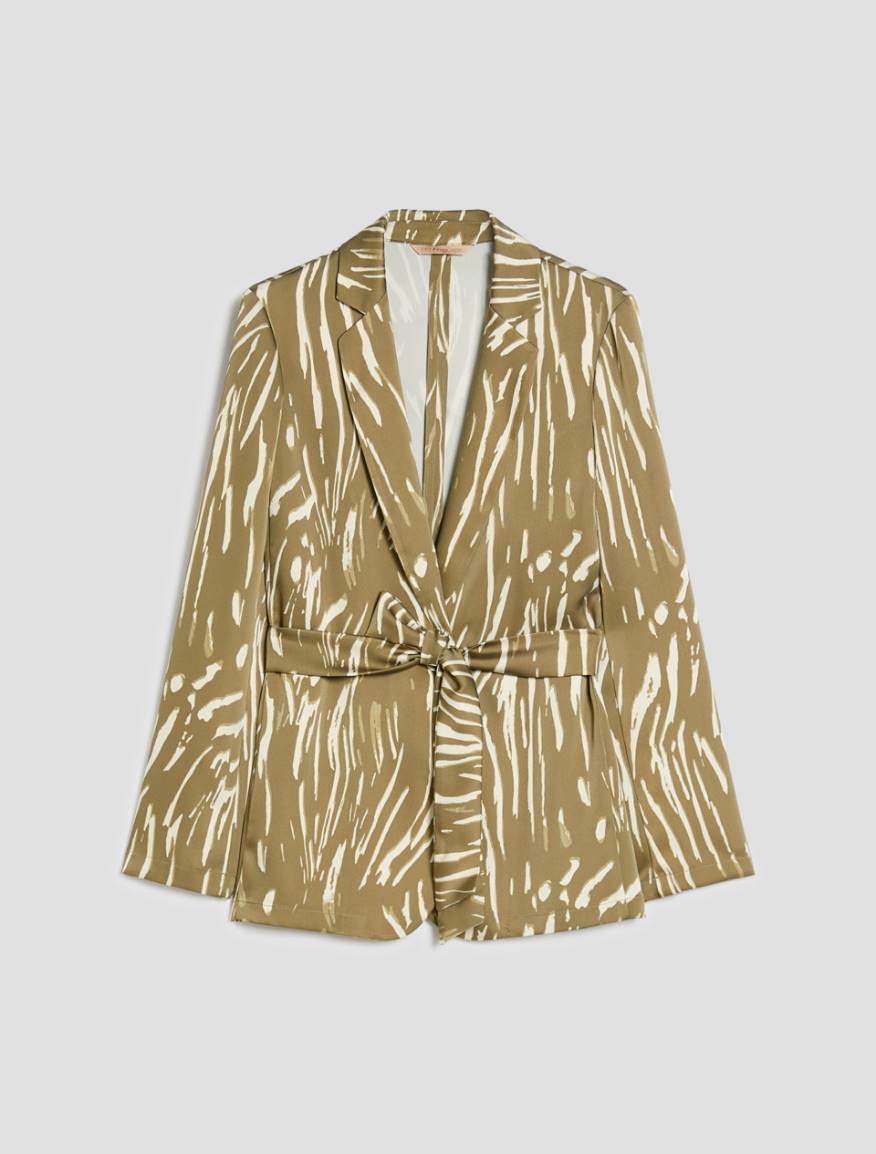 Double satin blazer - GREEN - Pennyblack - 2