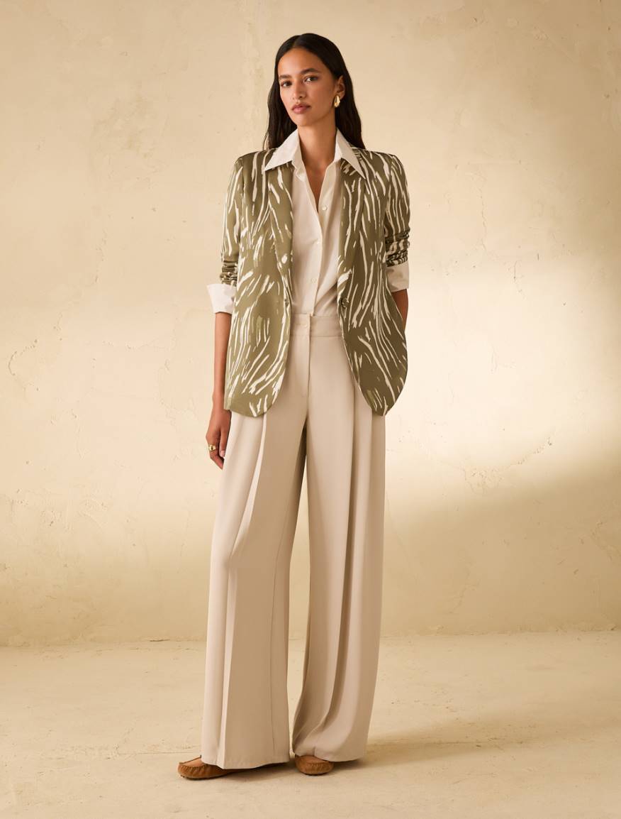 Double satin blazer - GREEN - Pennyblack - 5