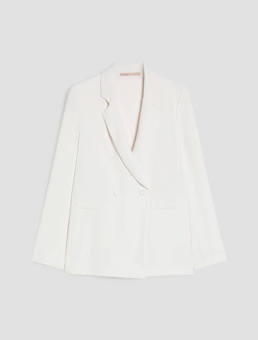 Blazer in sablé fabric - IVORY - Pennyblack - 2