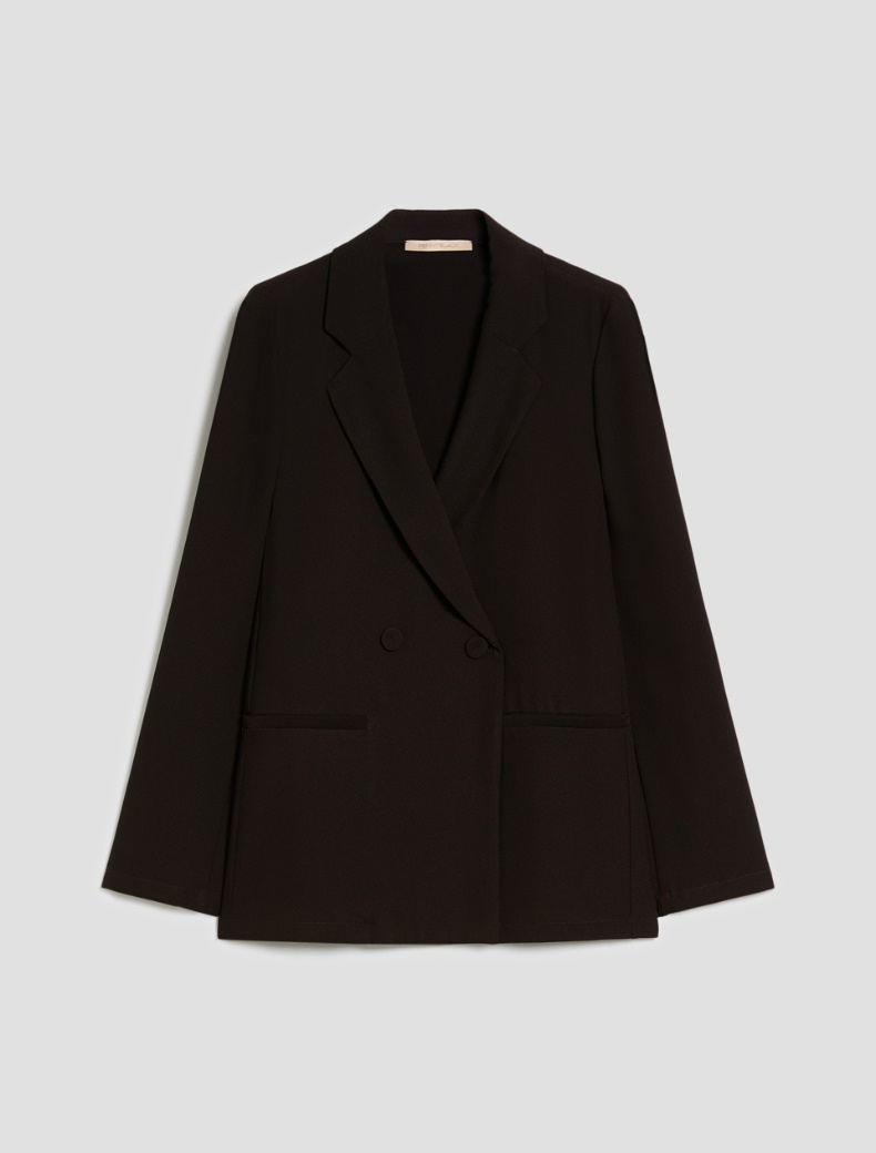 Blazer in sablé fabric - BLACK - pennyblack