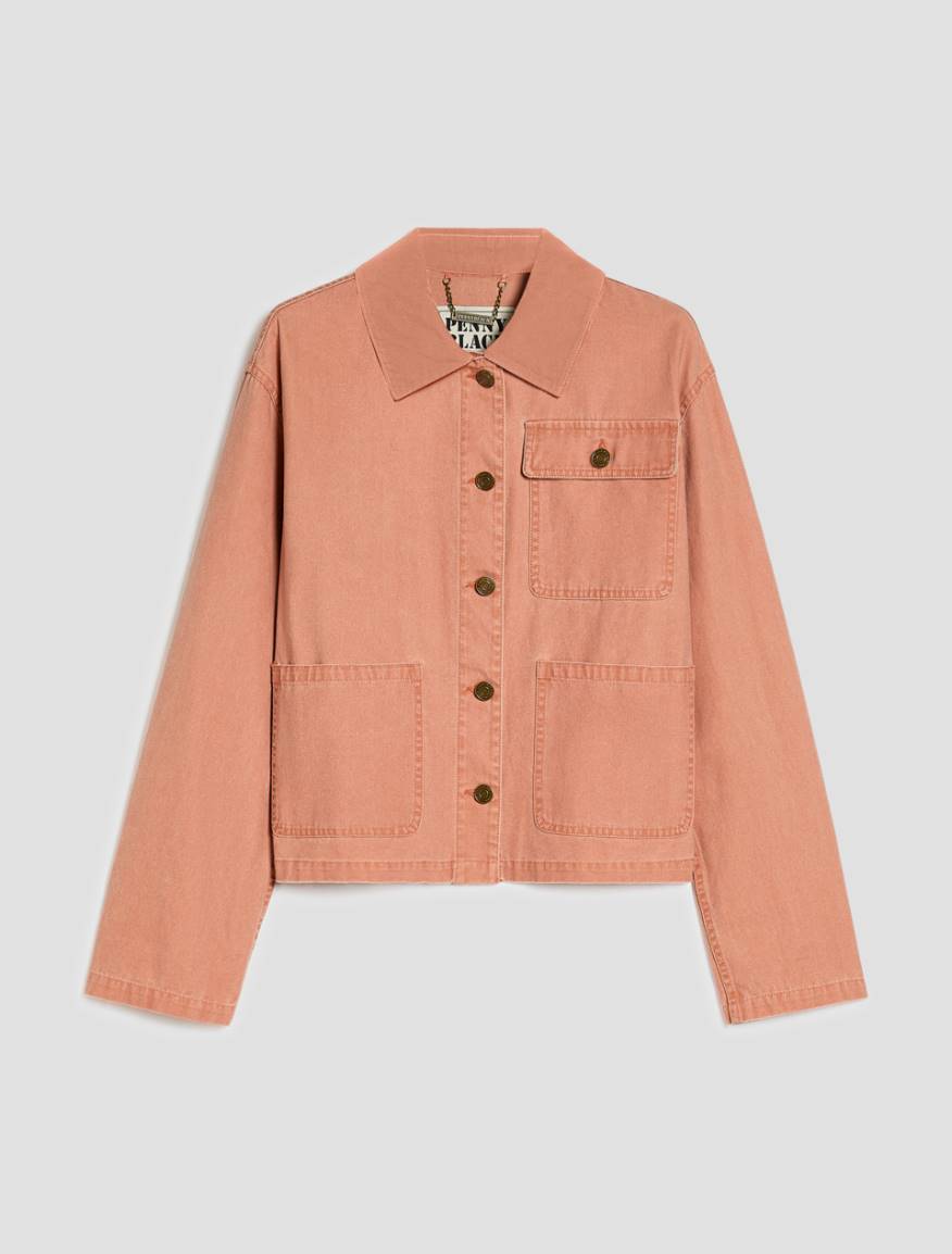 Cotton canvas jacket - PEACH - Pennyblack - 2