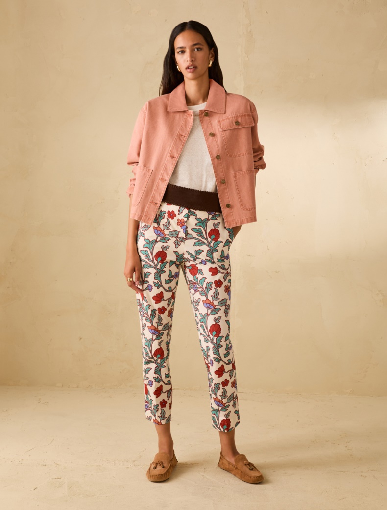 Cotton canvas jacket - PEACH - pennyblack