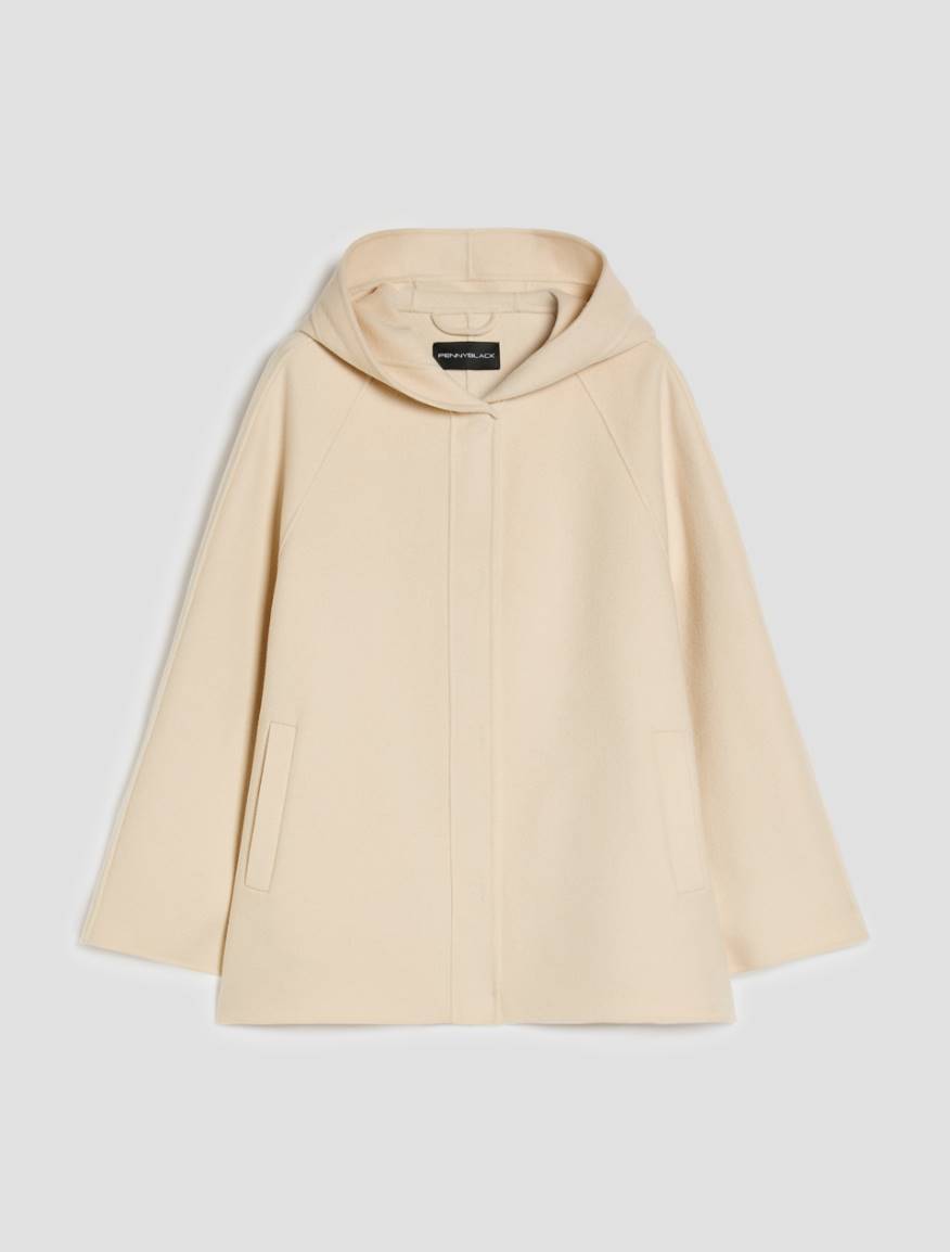 Double-woven wool-blend jacket - NATURAL - Pennyblack - 2