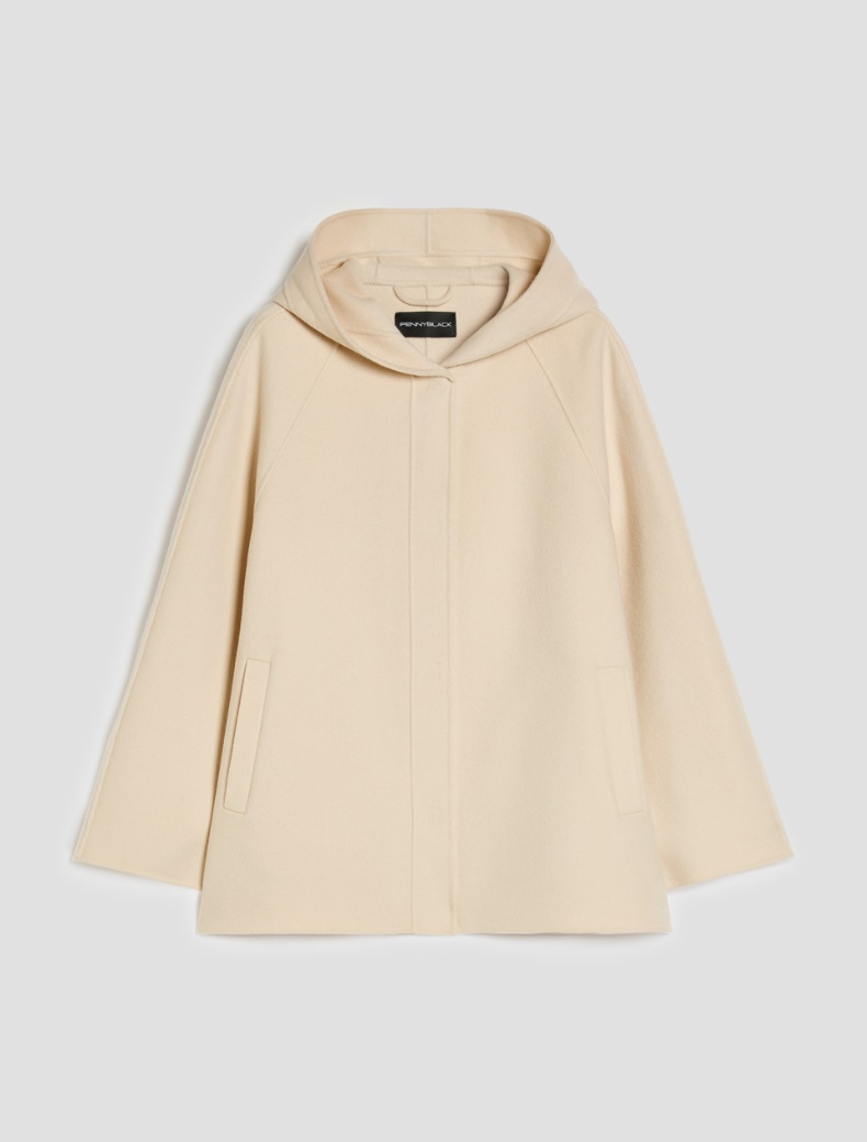 Double-woven wool-blend jacket - NATURAL - pennyblack