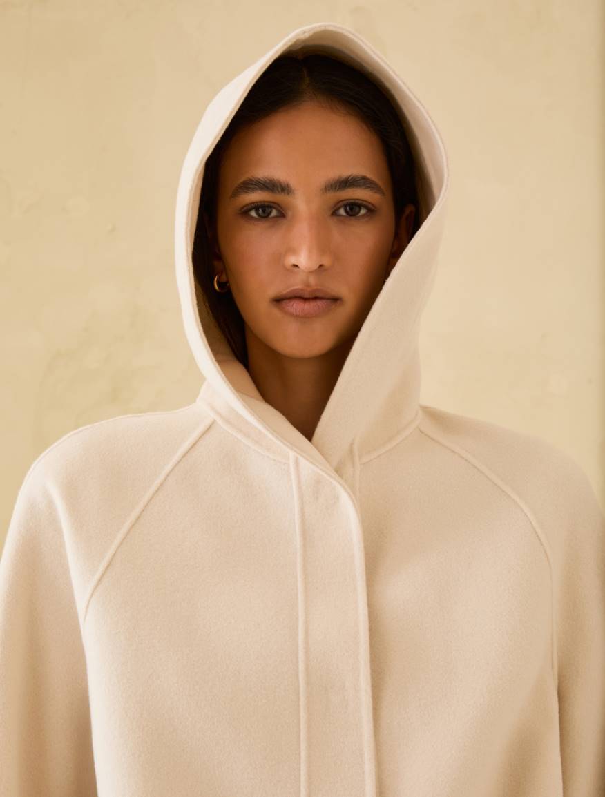 Double-woven wool-blend jacket - NATURAL - Pennyblack - 4