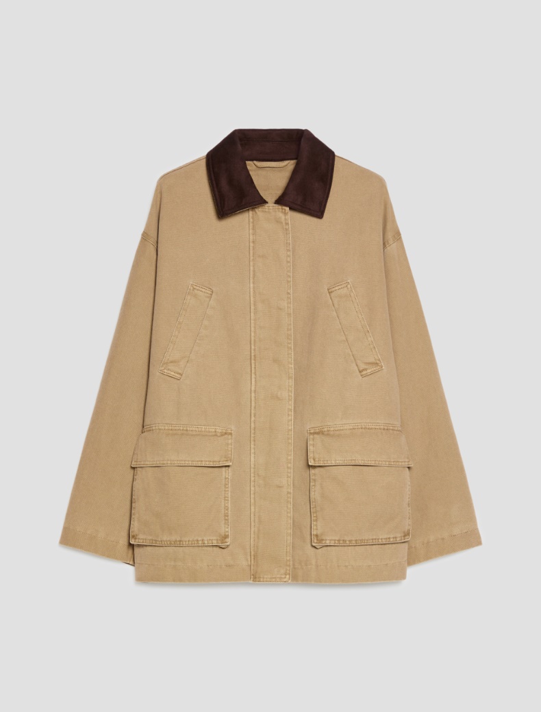 Cotton canvas barn jacket Cotton canvas barn jacket - BEIGE - pennyblack