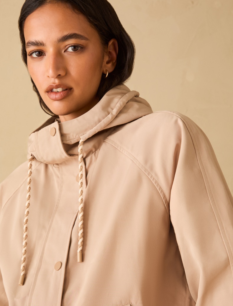 Water-repellent fabric jacket - CAMEL - pennyblack