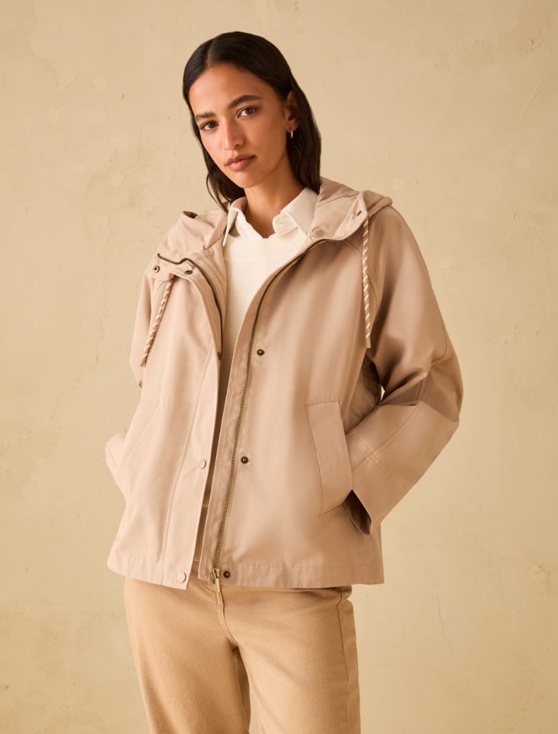 Water-repellent fabric jacket - CAMEL - pennyblack