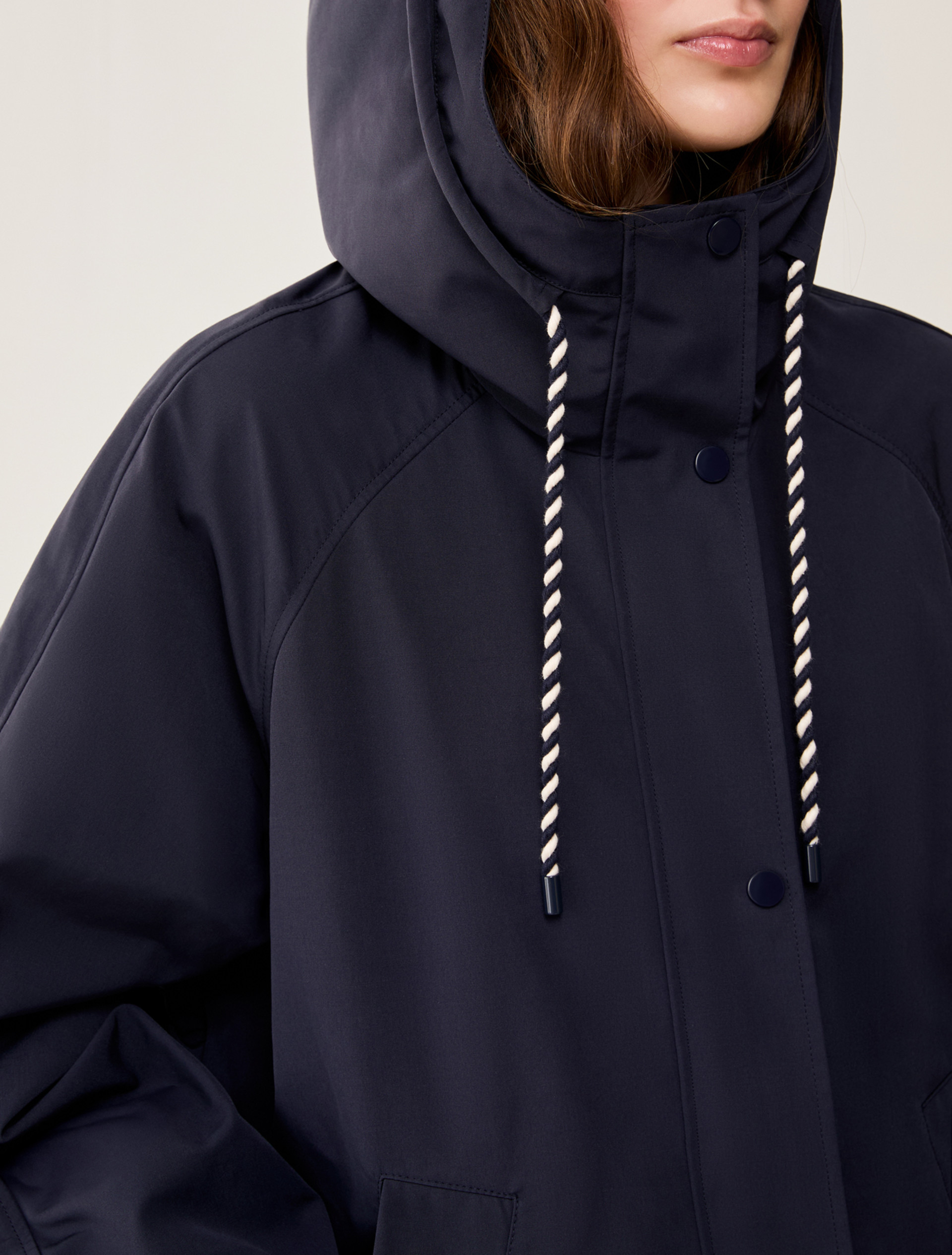 Water-repellent fabric jacket - NAVY - pennyblack