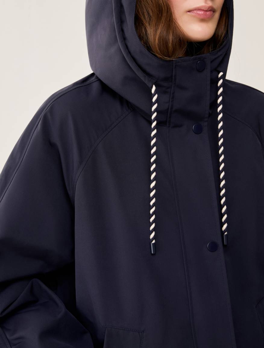 Water-repellent fabric jacket - NAVY - Pennyblack - 4