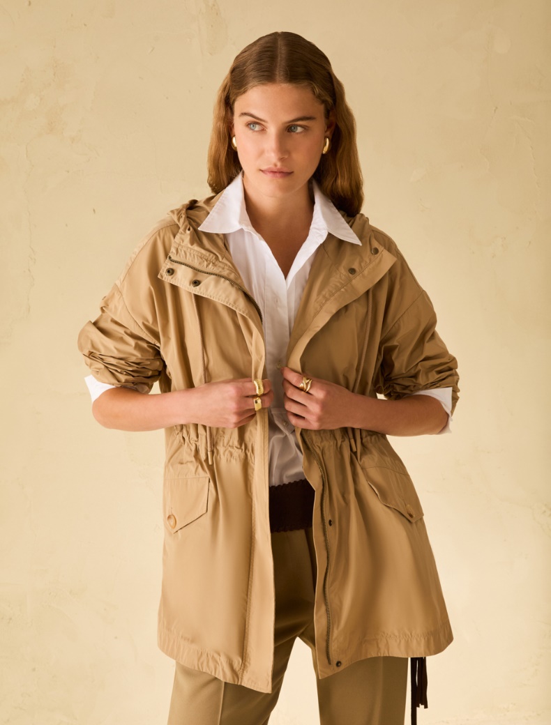 Lightweight water-repellent parka - CAMEL - pennyblack