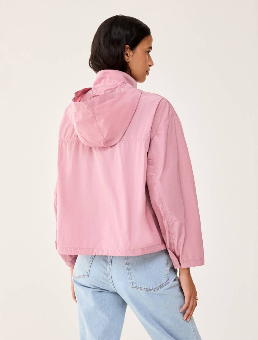 Lightweight water-repellent cropped parka - MAUVE - Pennyblack - 3