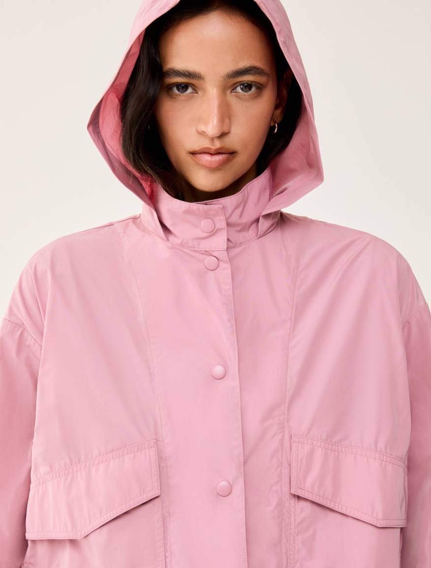 Lightweight water-repellent cropped parka - MAUVE - Pennyblack - 4