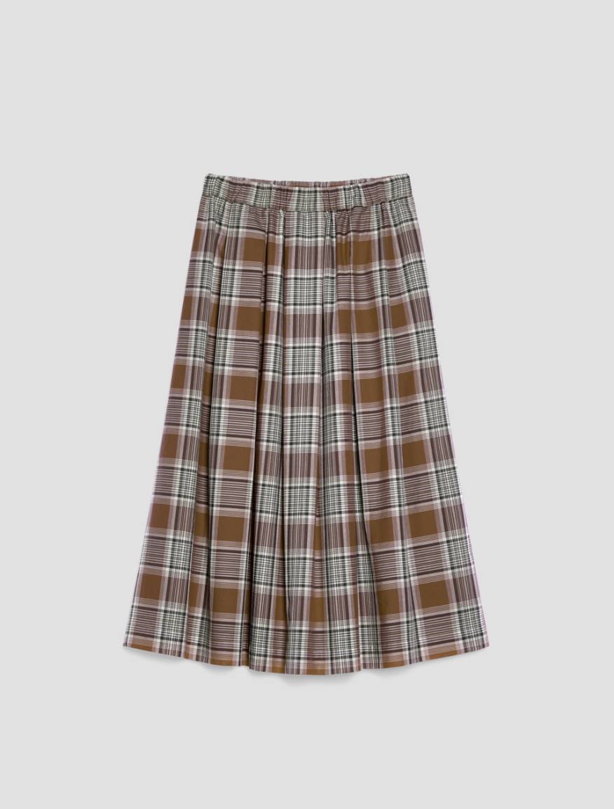 Cotton voile midi skirt - TOBACCO BROWN - Pennyblack - 2