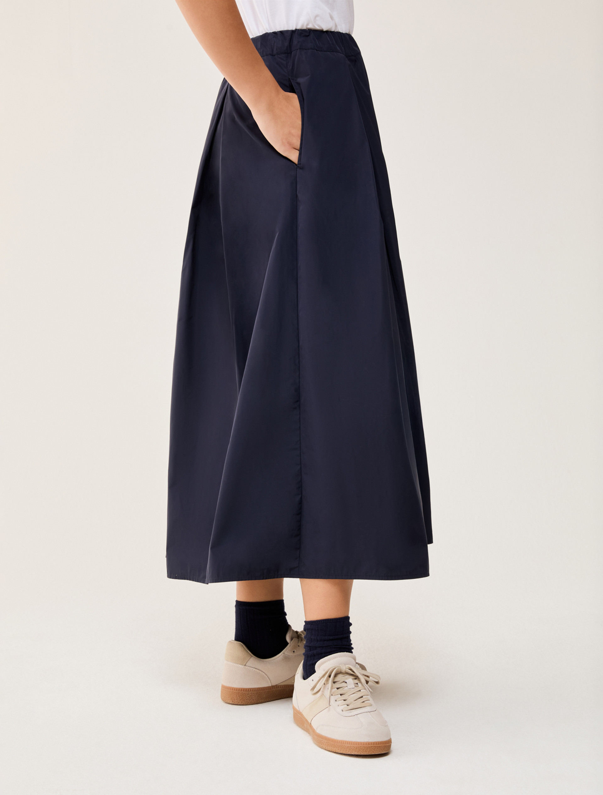 Technical fabric skirt - NAVY - pennyblack