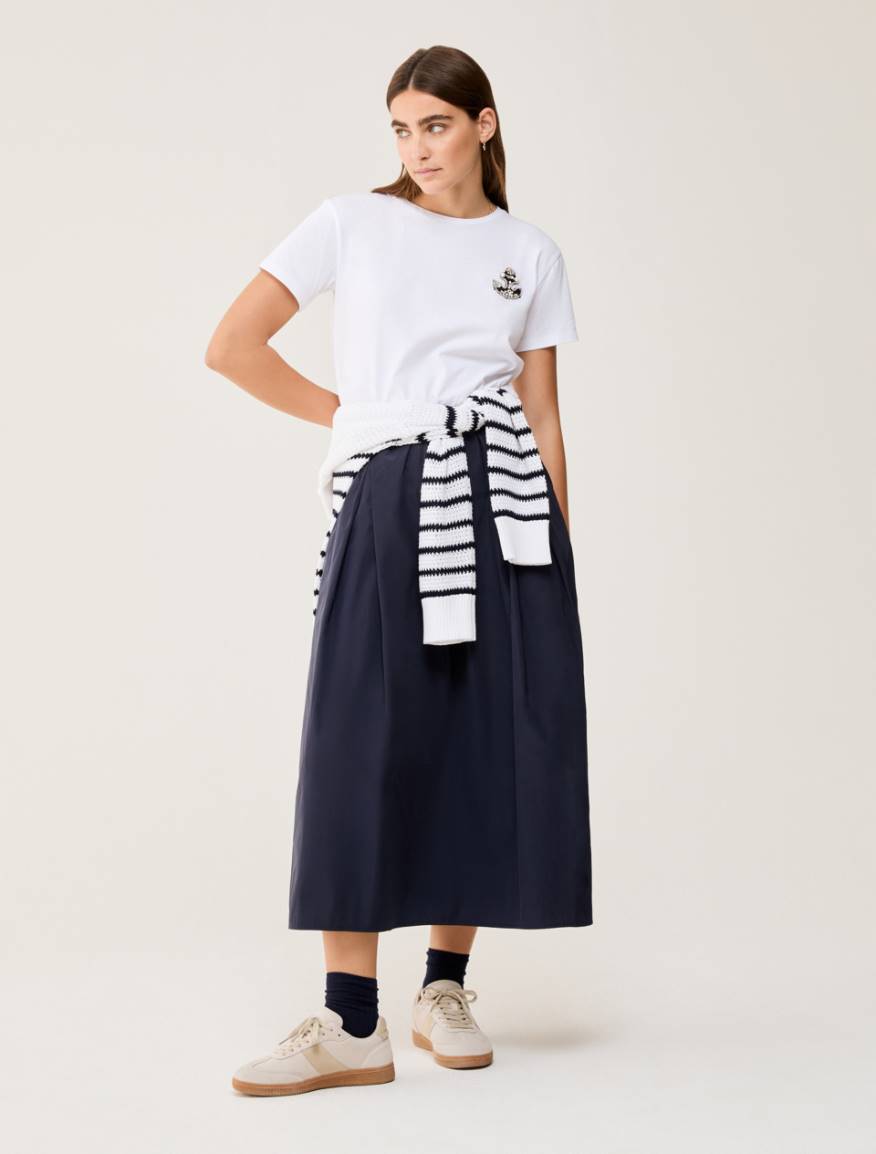 Technical fabric skirt - NAVY - Pennyblack