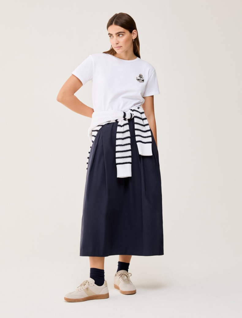 Technical fabric skirt - NAVY - pennyblack