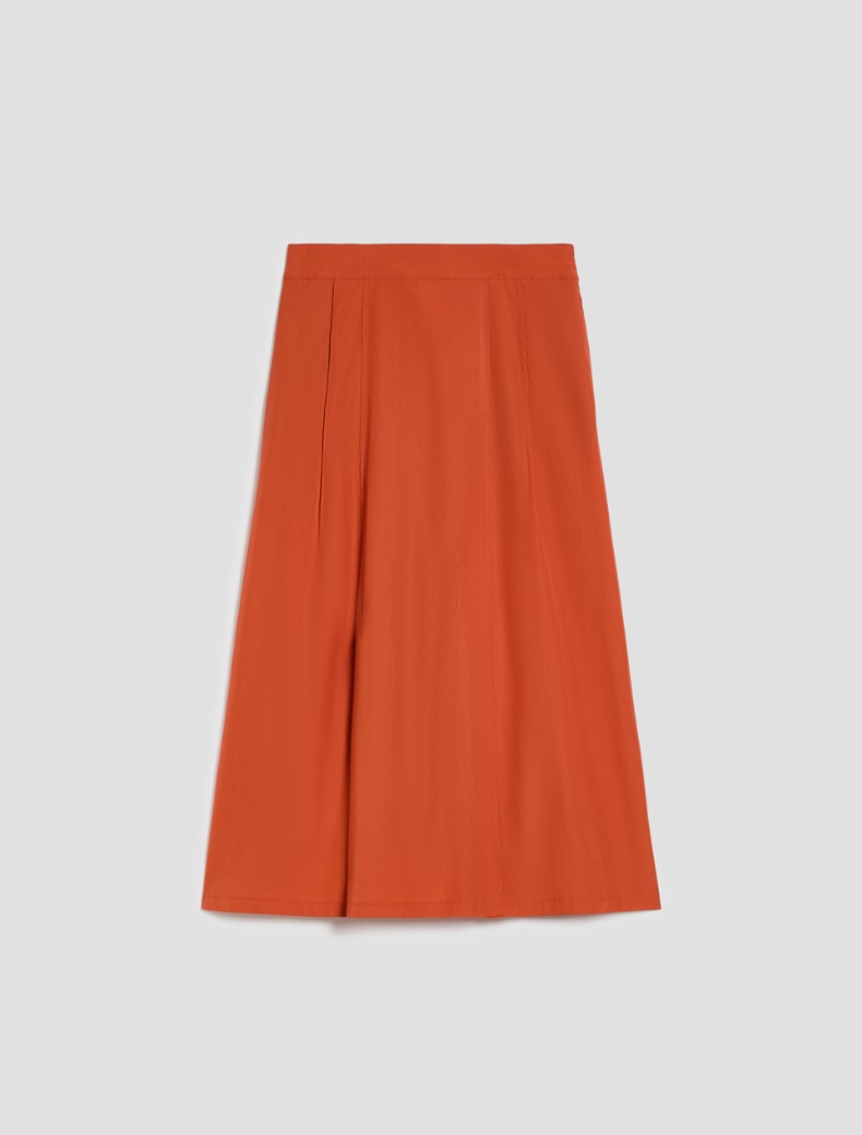Poplin midi skirt - LOBSTER - pennyblack