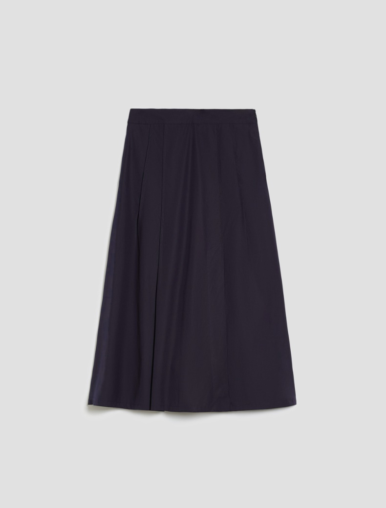 Poplin midi skirt - NAVY - pennyblack