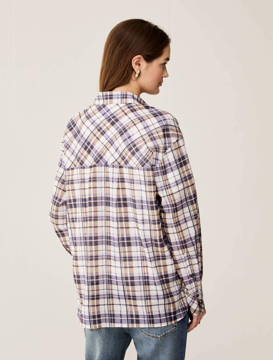 Oversized voile shirt - INDIGO - Pennyblack - 3