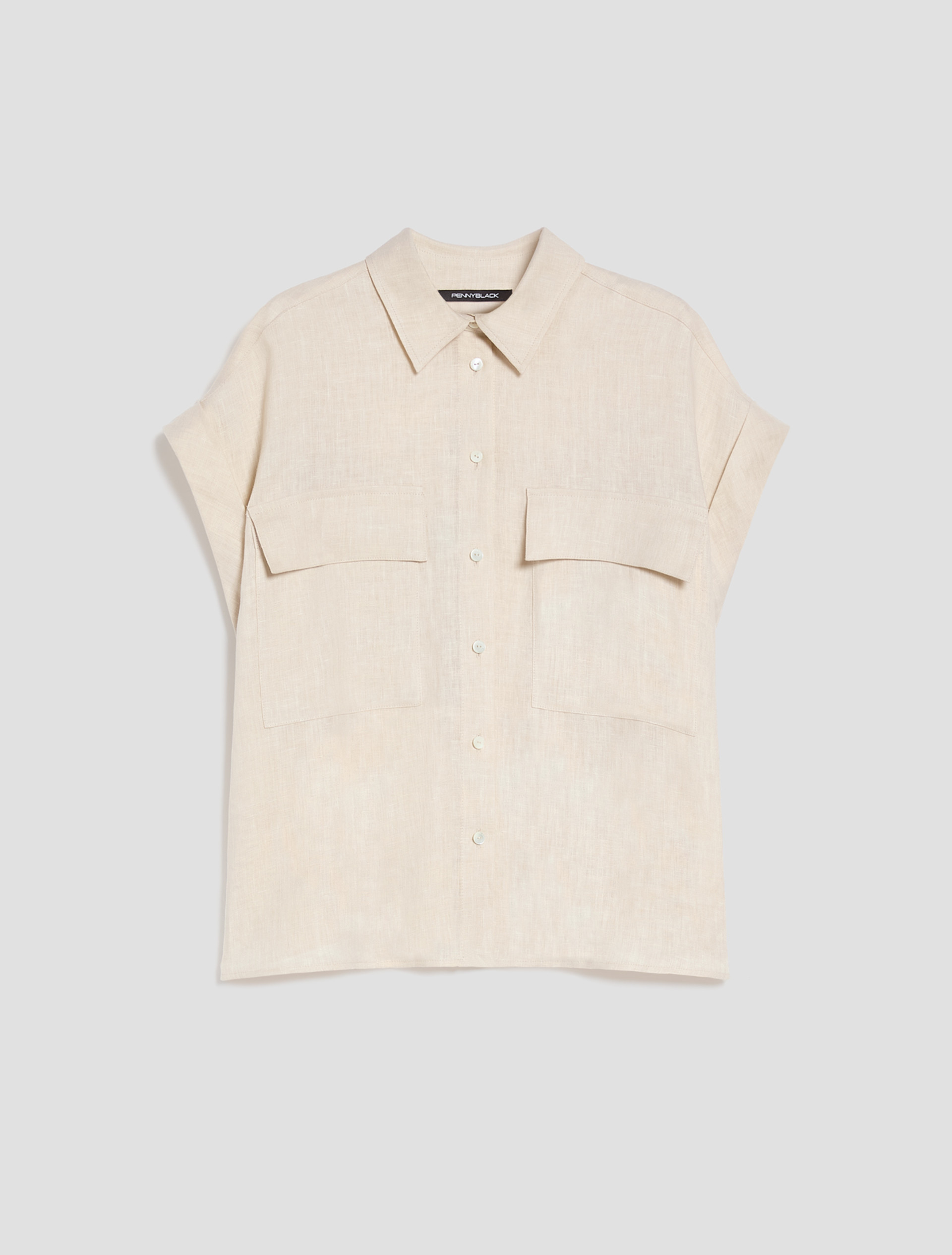 Pure linen shirt - ECRU - pennyblack