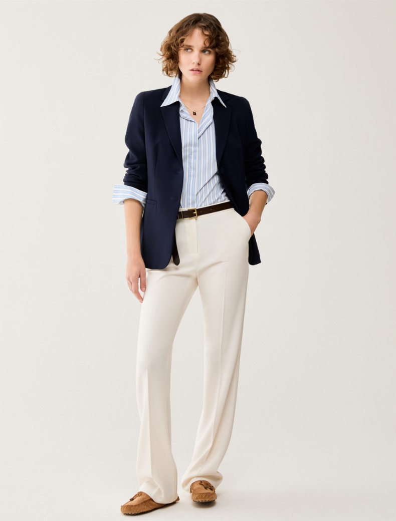 Slim poplin shirt - LIGHT BLUE - pennyblack