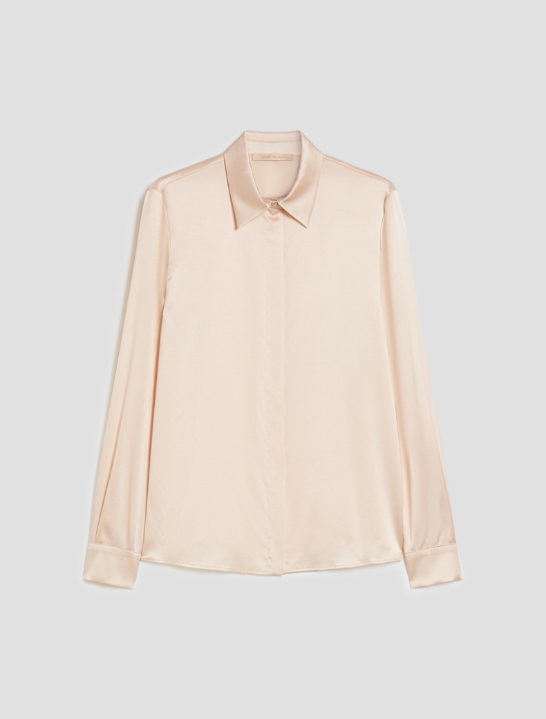 Silk satin shirt - IVORY - pennyblack