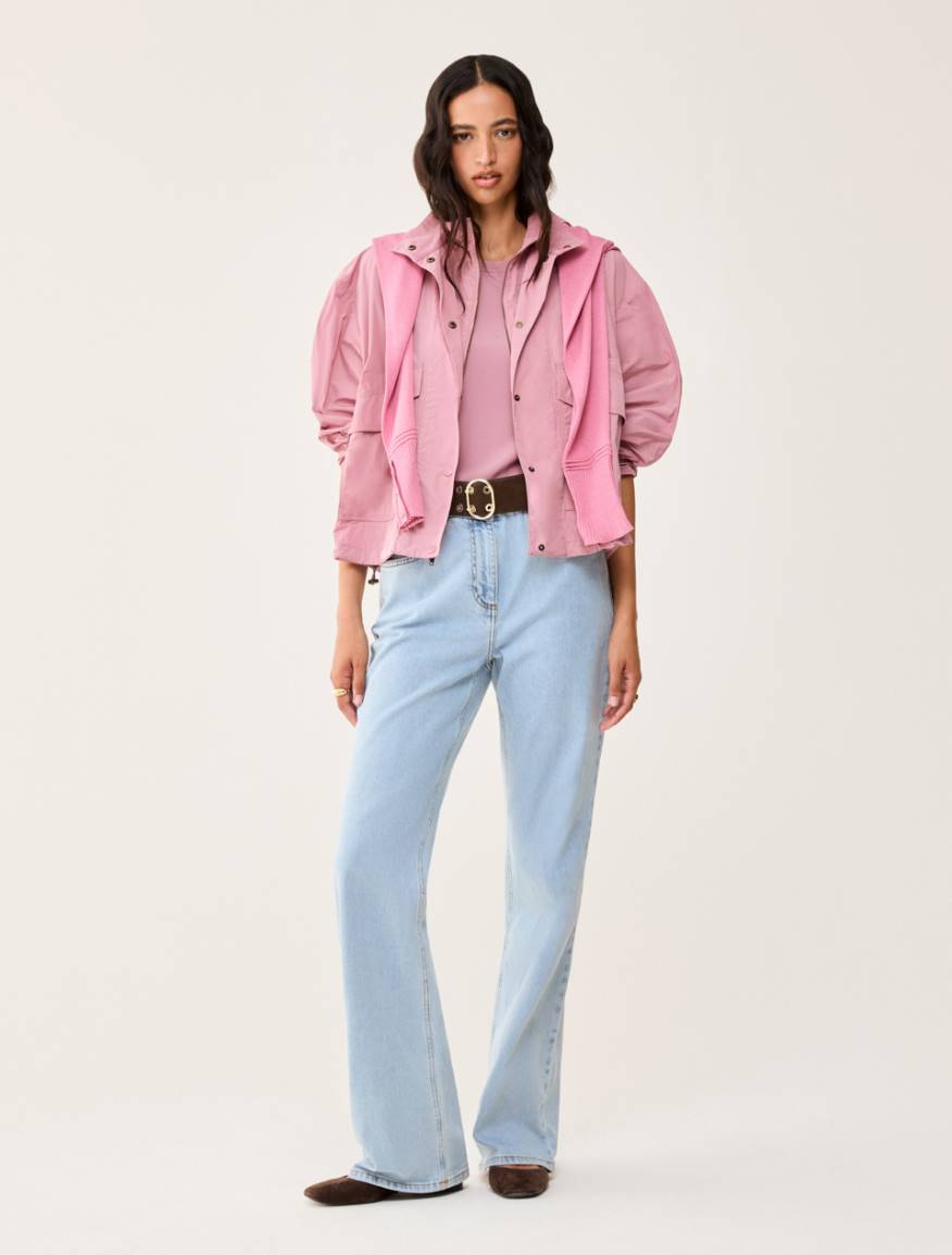 Crêpe de Chine T-shirt - MAUVE - Pennyblack - 5
