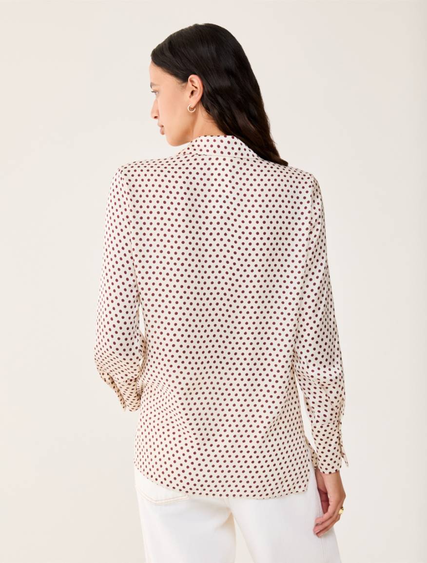 Fluid satin shirt - IVORY - Pennyblack - 3