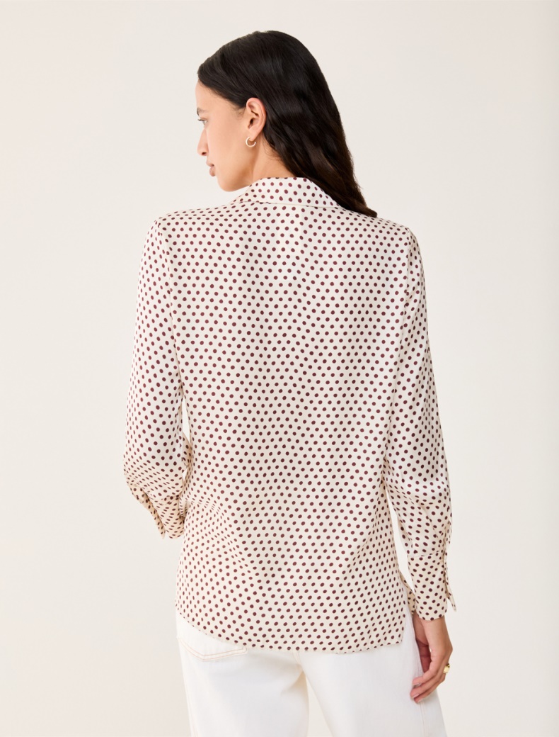 Fluid satin shirt - IVORY - pennyblack