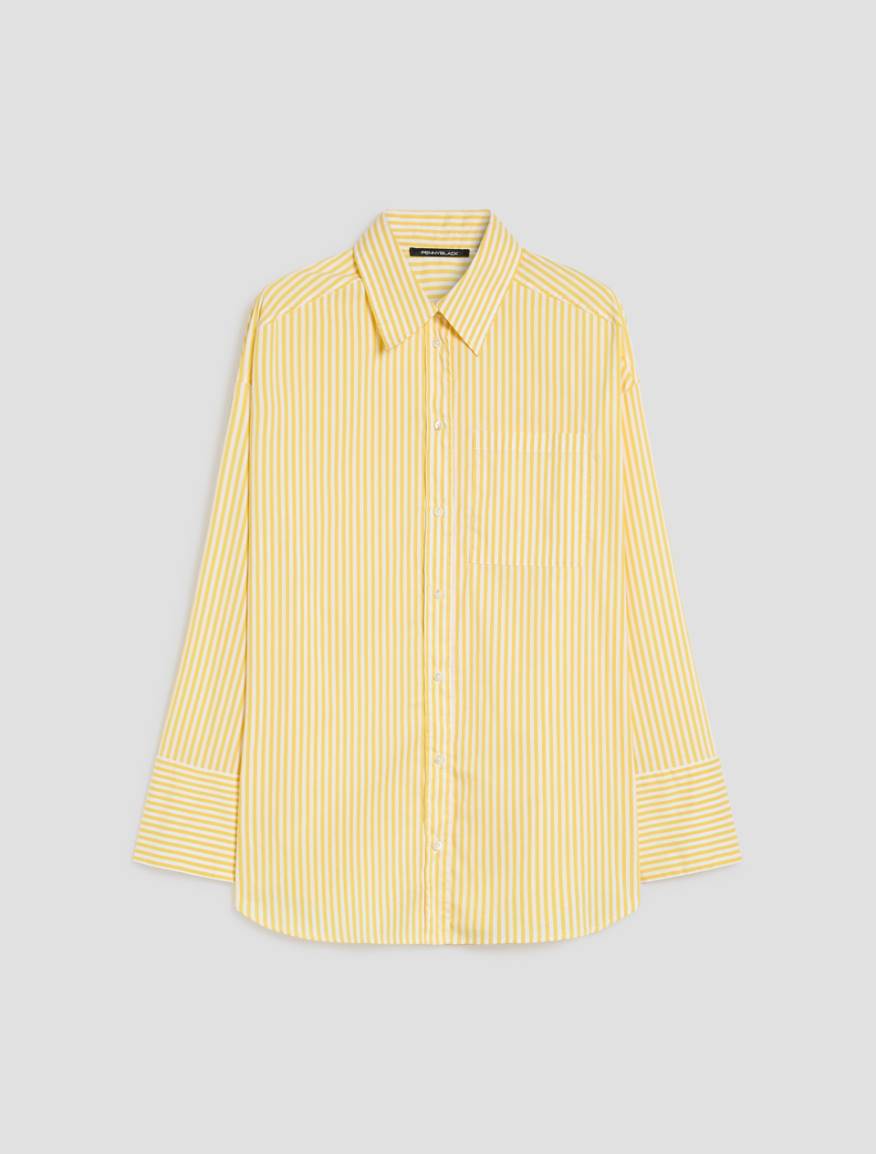 Oversized poplin shirt - YELLOW - Pennyblack - 2
