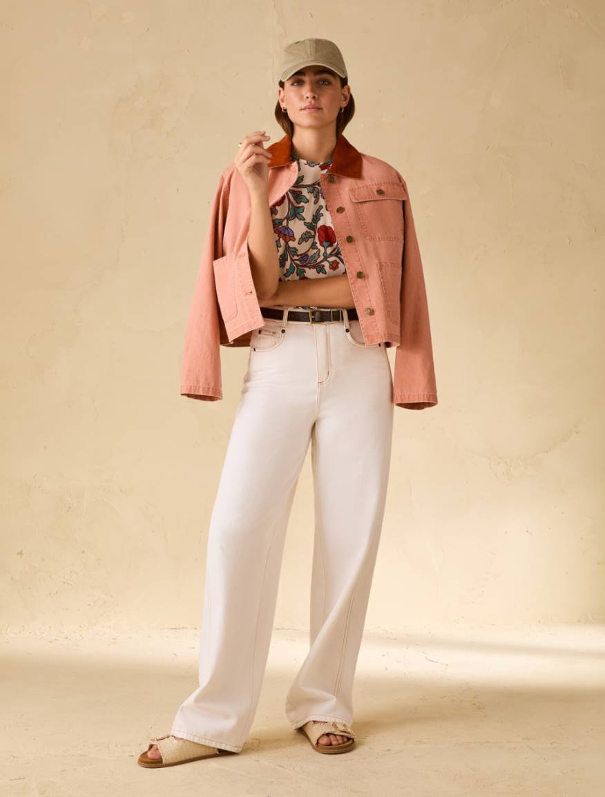 Floral poplin top - WHITE - Pennyblack - 5