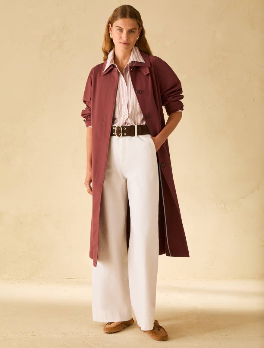 Loose-fitting poplin shirt - MAUVE - Pennyblack - 5