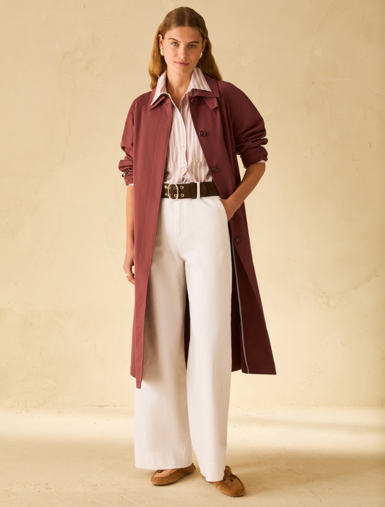 Loose-fitting poplin shirt - MAUVE - pennyblack