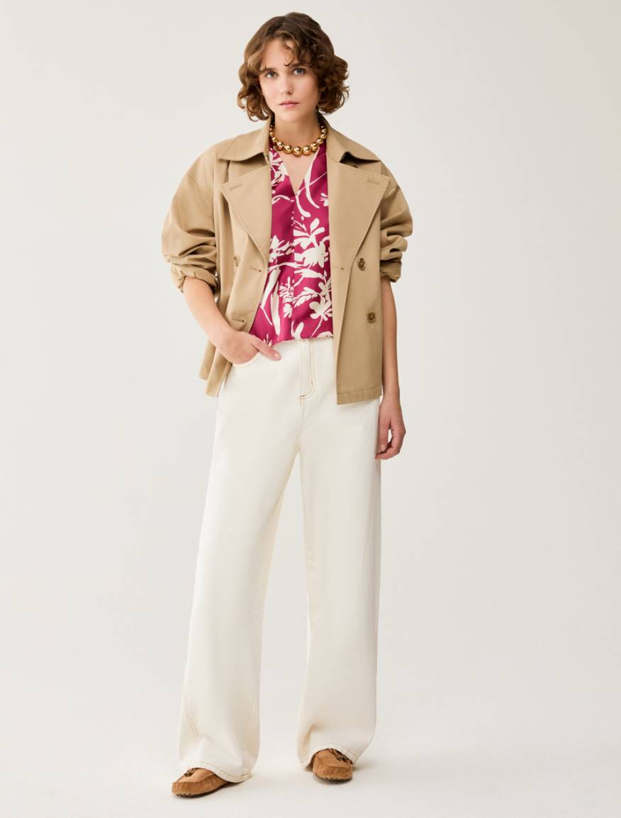 Silk twill blouse - FUCHSIA - Pennyblack - 5