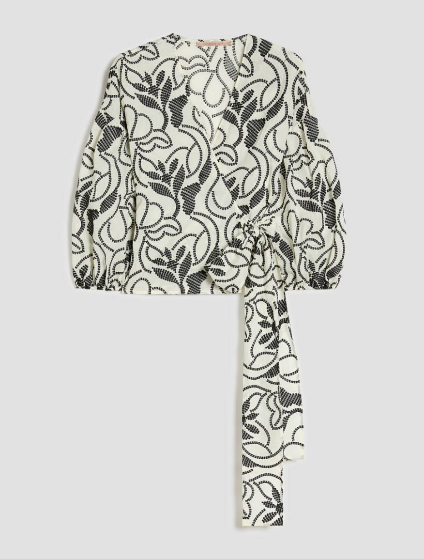 Blouse in embroidered muslin - IVORY - Pennyblack - 2