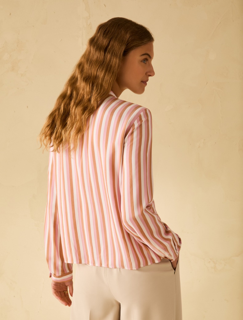 Flowing twill shirt - PINK - pennyblack