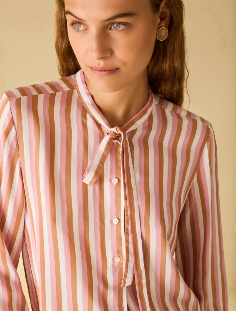 Flowing twill shirt - PINK - pennyblack